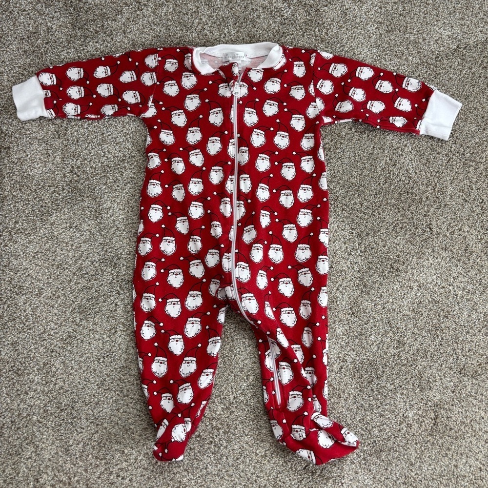 Kissy Kissy Unisex-Baby Neutral Pjs Ho Ho Ho Print Footie With Zipper 6-9 months